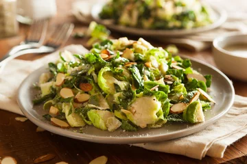 Deurstickers Kale and Brussel Sprout Salad © Brent Hofacker