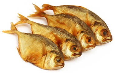 Dry scaled sardine fish