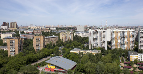 Obraz premium Landscape Moscow city, Moscow, Russia