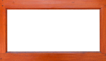 Wood frame with paper fill on white