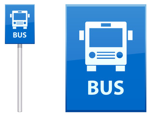 Bus Stop sign vector image