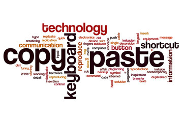 Copy paste word cloud concept