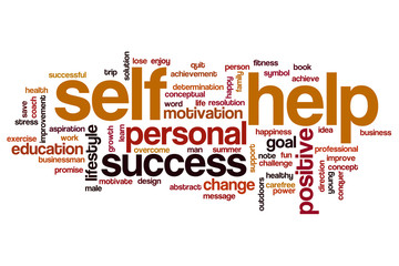 Self help word cloud concept