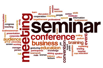 Seminar word cloud concept