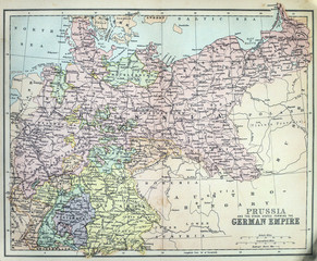 Fototapeta na wymiar 198th Century map of Europe