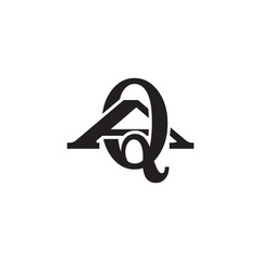 Letter A and Q monogram logo