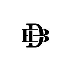 Letter B and D monogram logo