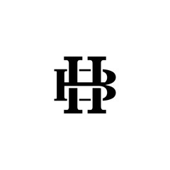 Letter B and H monogram logo