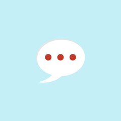 Flat vector icon of Comments.
