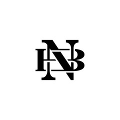 Letter B and N monogram logo