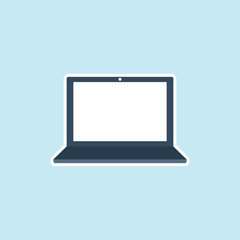 Flat vector icon of Laptop.