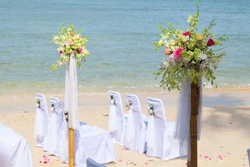 chair setup for wedding