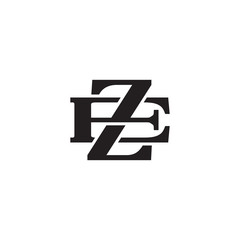 Letter E and Z monogram logo