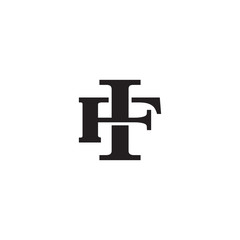 Letter F and I monogram logo