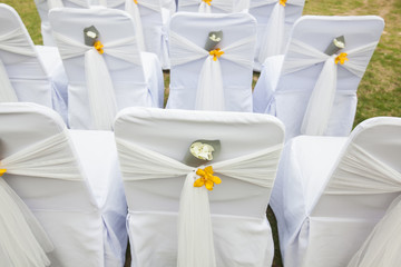 chair setup for wedding