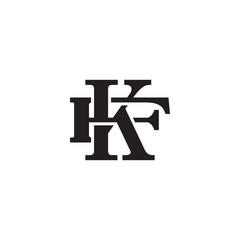 Letter F and K monogram logo