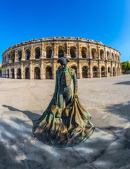  The monument to toreador and  Roman amphitheater