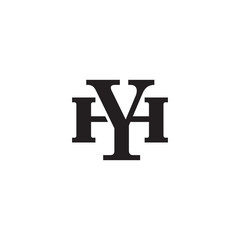 Letter H and Y monogram logo