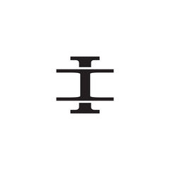 Letter I and I monogram logo