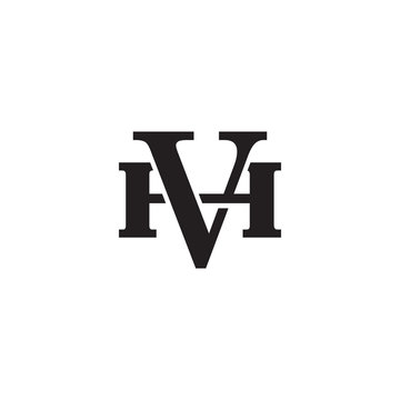 Letter H and V monogram logo