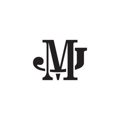 Letter J and M monogram logo