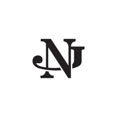 Letter J and N monogram logo