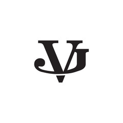 Letter J and V monogram logo