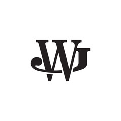 Letter J and W monogram logo