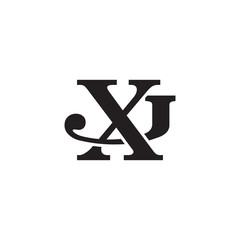 Letter J and X monogram logo