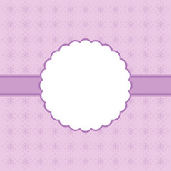 Design with snowflakes and space for text