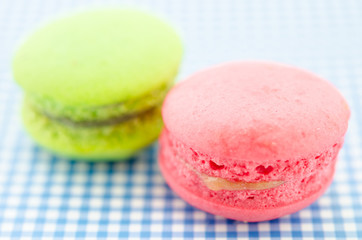 colorful macaroon sweet tasty dessert.