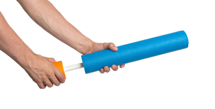 Foam water cylinder tube toy
