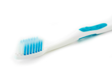 Blue toothbrush.