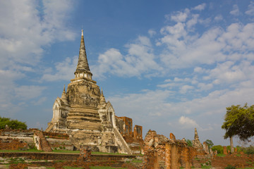 Fototapeta premium ayutthaya temple thailand