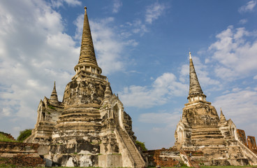 Naklejka premium ayutthaya temple thailand