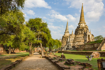 Obraz premium ayutthaya temple thailand