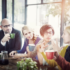 Group of People on Coffee Break
