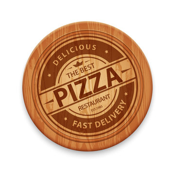 Vector pizza restaurant logo