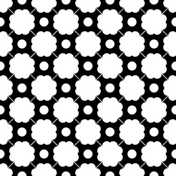 Vector modern seamless geometry pattern dots, black and white abstract geometric background, trendy print, monochrome retro texture, hipster fashion design