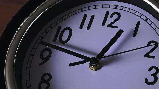 Time concept clock ticking forwards