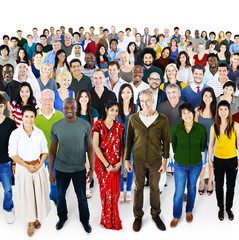 Obraz premium People Diversity Ethnicity Crowd Society Group