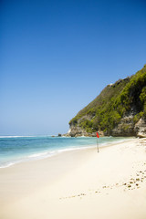 Ocean coast with white sand