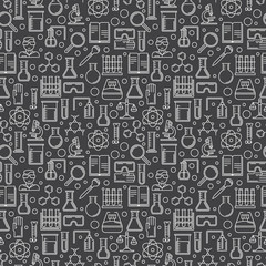 Dark chemistry seamless patten