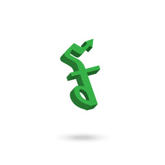 Asian currency symbol strengthened concept design: Riel Cambodia