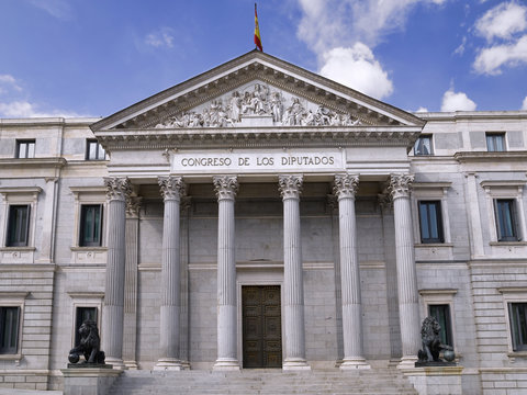 Building of the Chamber of Deputies, Madrid (Spain)