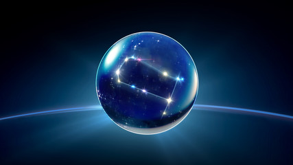 starry night star crystal ball of Horoscopes and Zodiac Signs