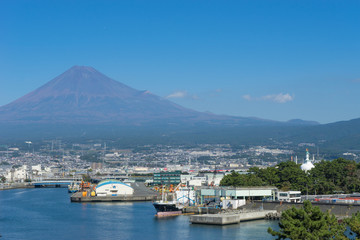 Mount Fuji of Tagonoura Port,Shizuoka Japan