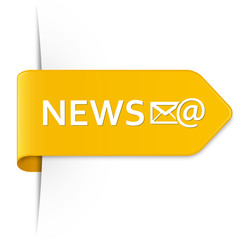 Long yellow arrow sticker – NEWS