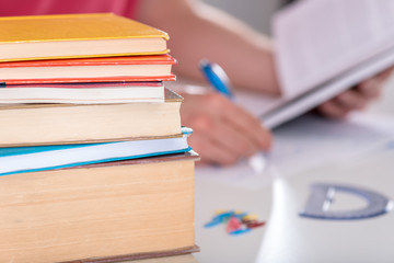 Student working