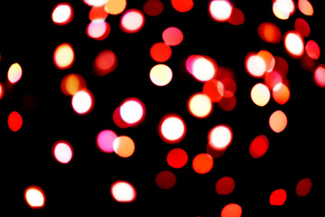 blurred christmas lights
